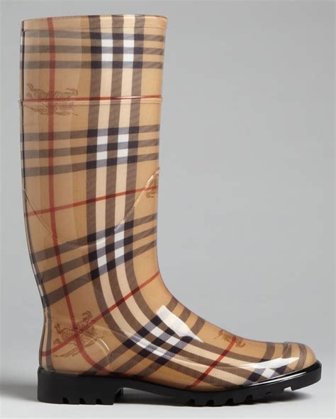 burberry for women rainboots|Burberry haymarket rain boots.